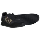 Black Logo Trainers, 1, hi-res