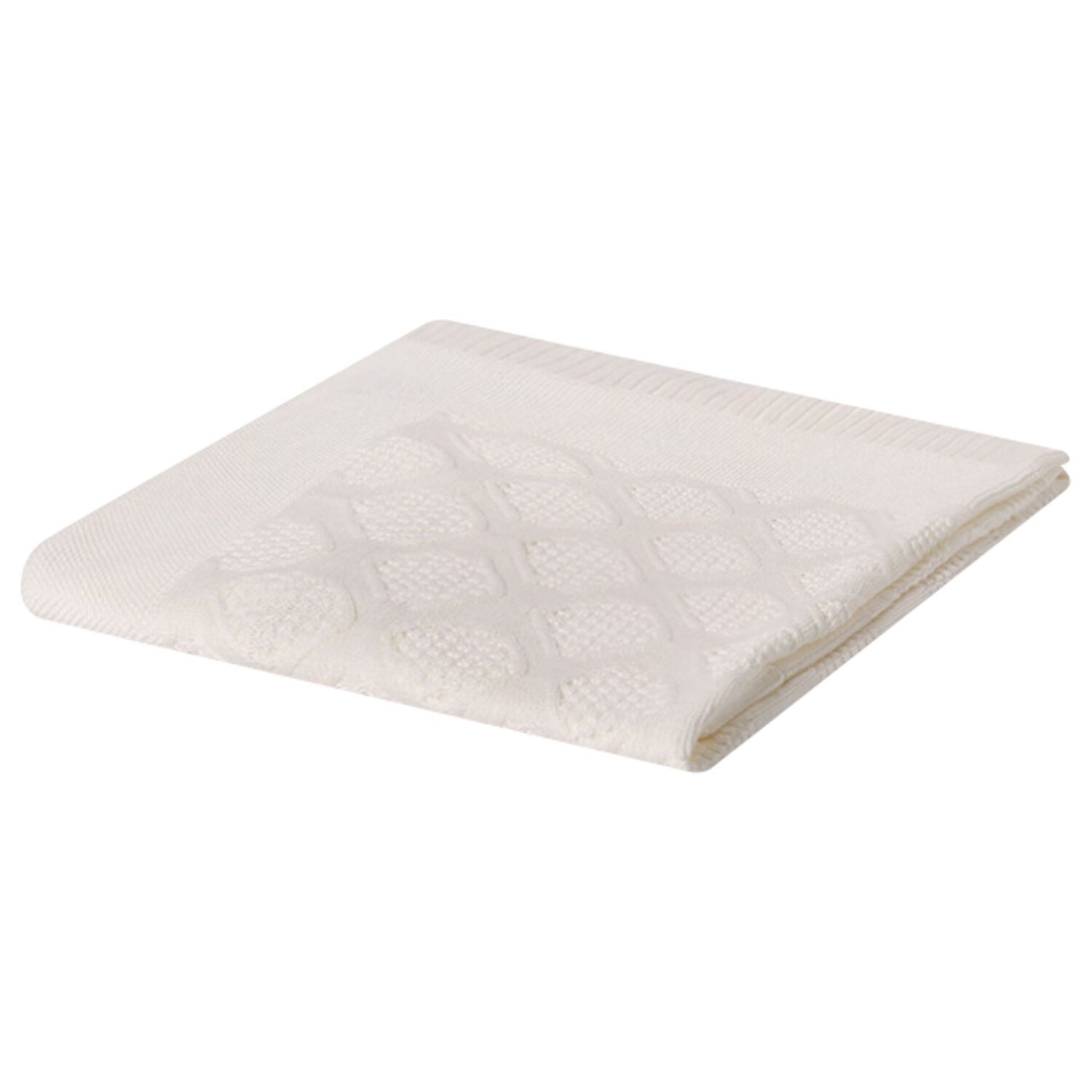 بطانيه بيبي محبوكة باللون الأبيض, 1, hi-res