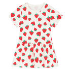 Younger Girls Ivory Strawberry Dress, 1, hi-res