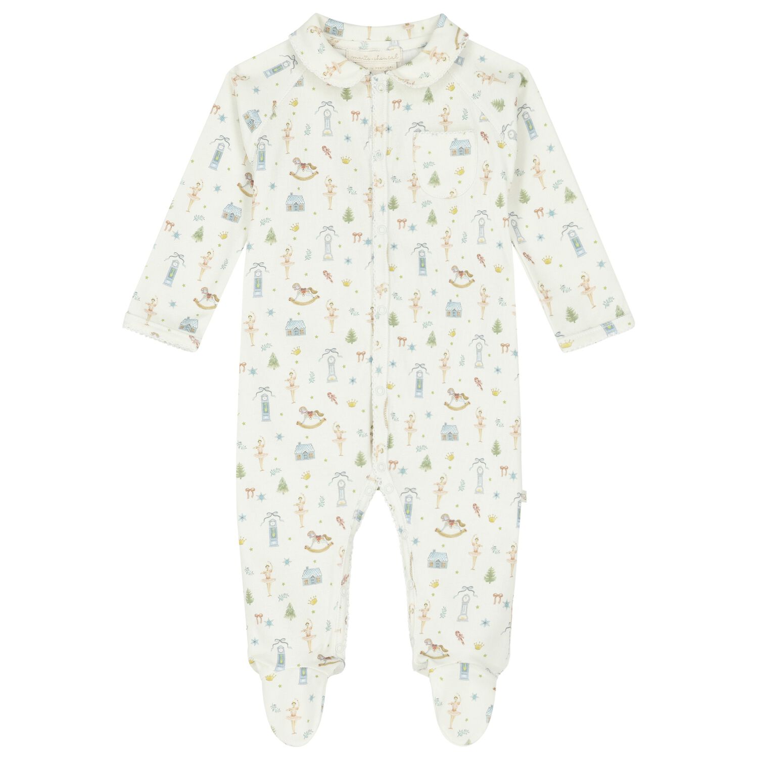 Baby Girls Ivory Babygrow, 1, hi-res image number null