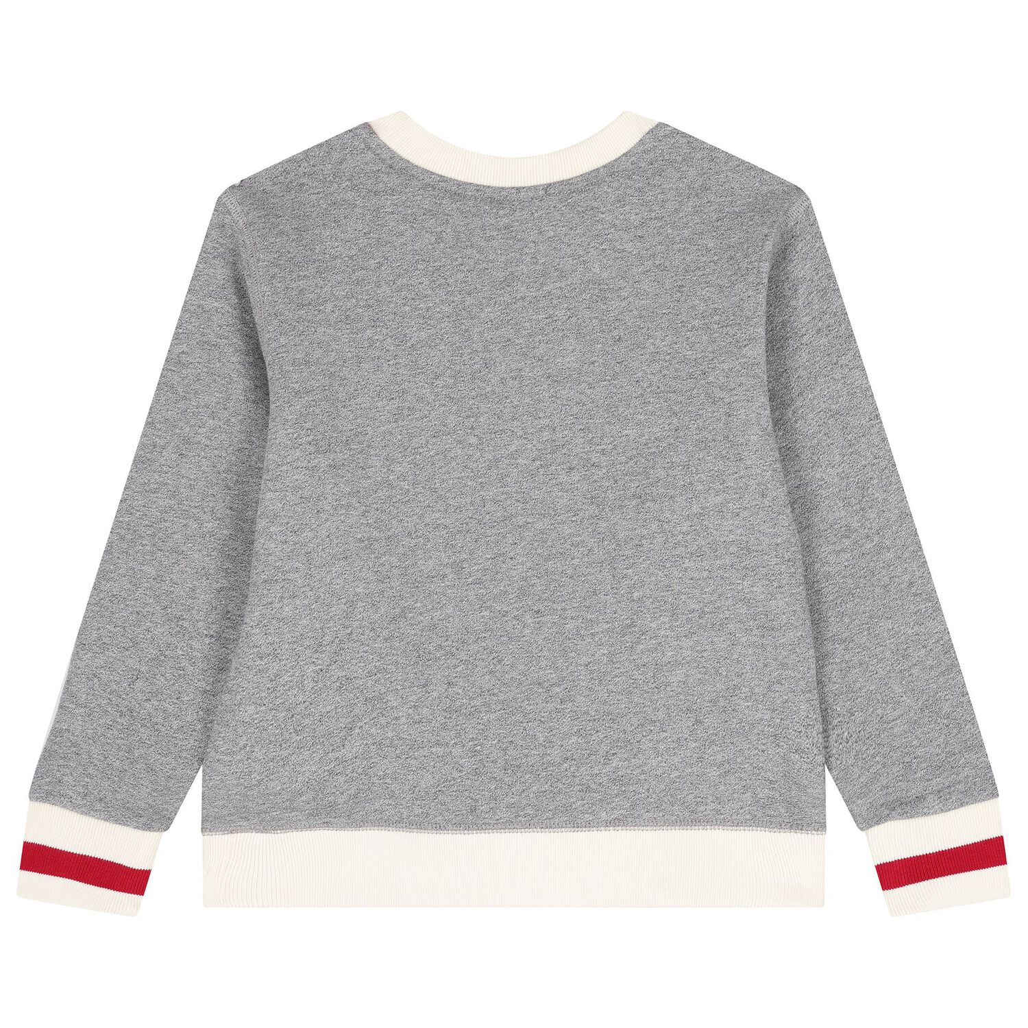 Boys Grey Logo Polo Bear Sweatshirt, 1, hi-res