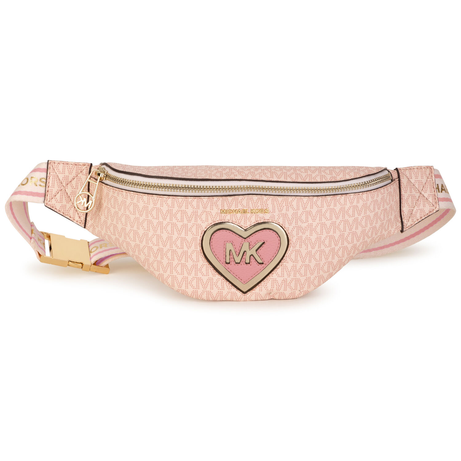 Girls Pink Logo Belt Bag, 1, hi-res