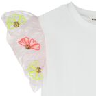 Girls White & Pink T-Shirt, 1, hi-res