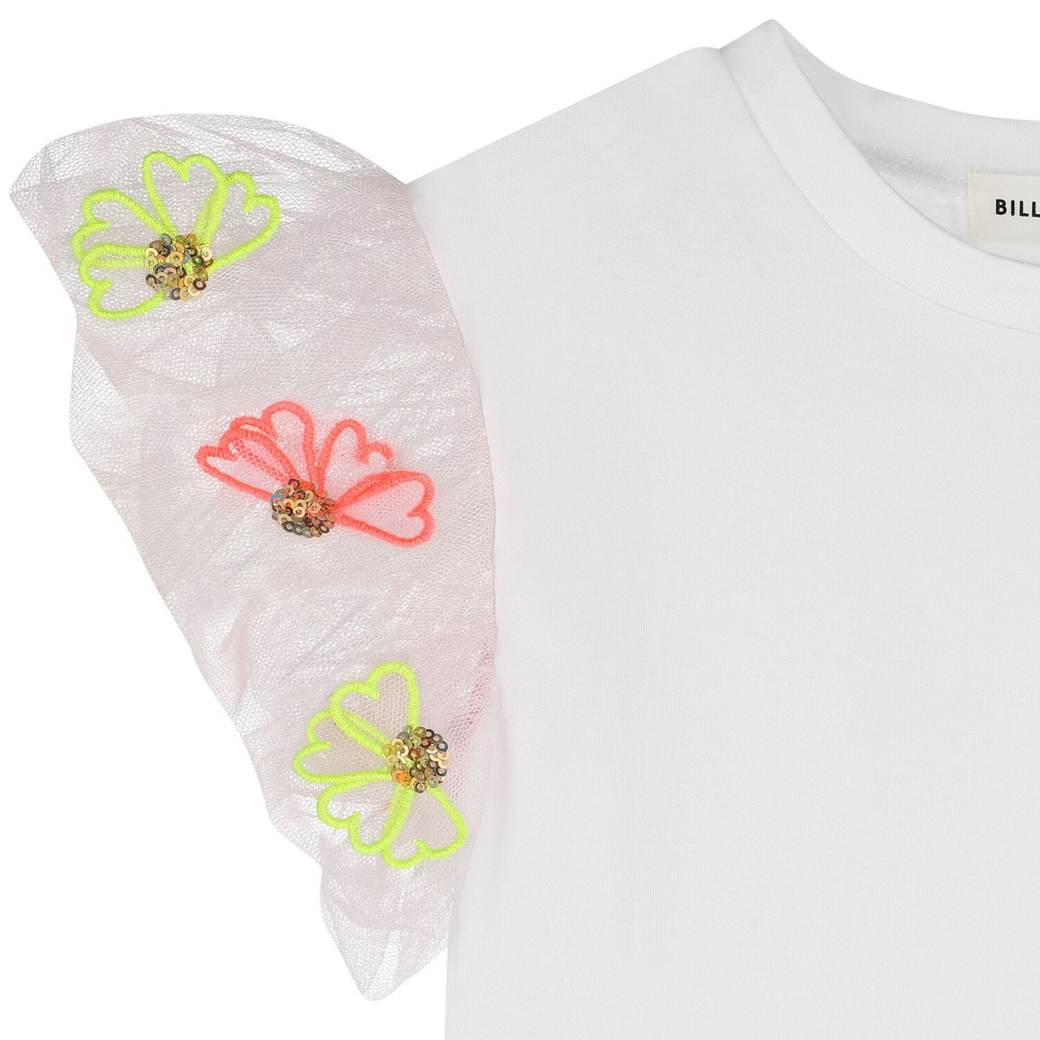 Girls White & Pink T-Shirt, 1, hi-res