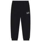 Boys Black Logo Tracksuit, 2, hi-res