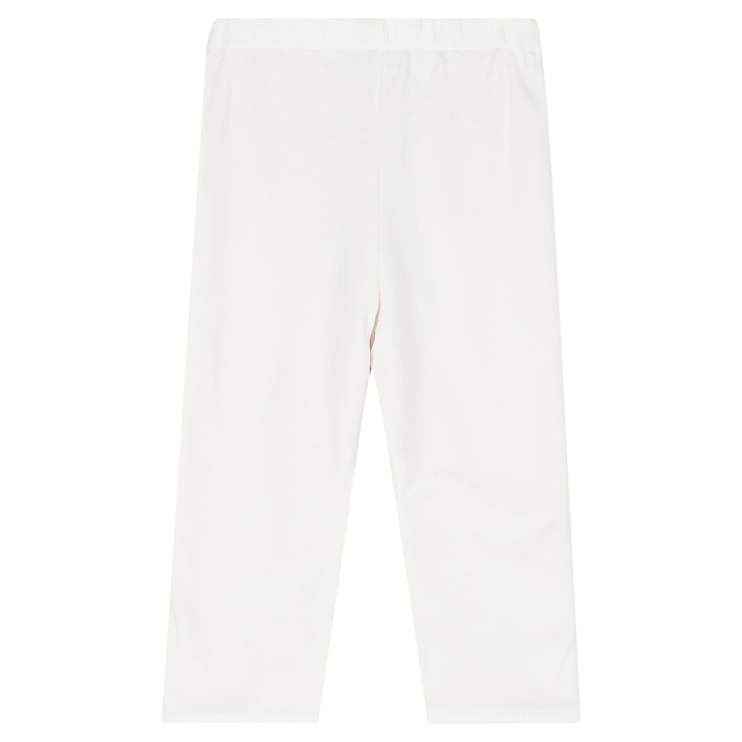 Baby Girls White & Pink Reversible Logo Trousers, 1, hi-res image number null