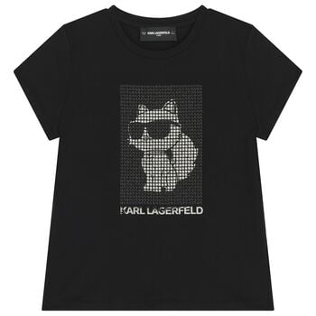 تيشيرت أسود للبنات من شوبيت