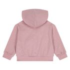 Younger Girls Ivory & Pink Cat 3 Piece Tracksuit, 2, hi-res