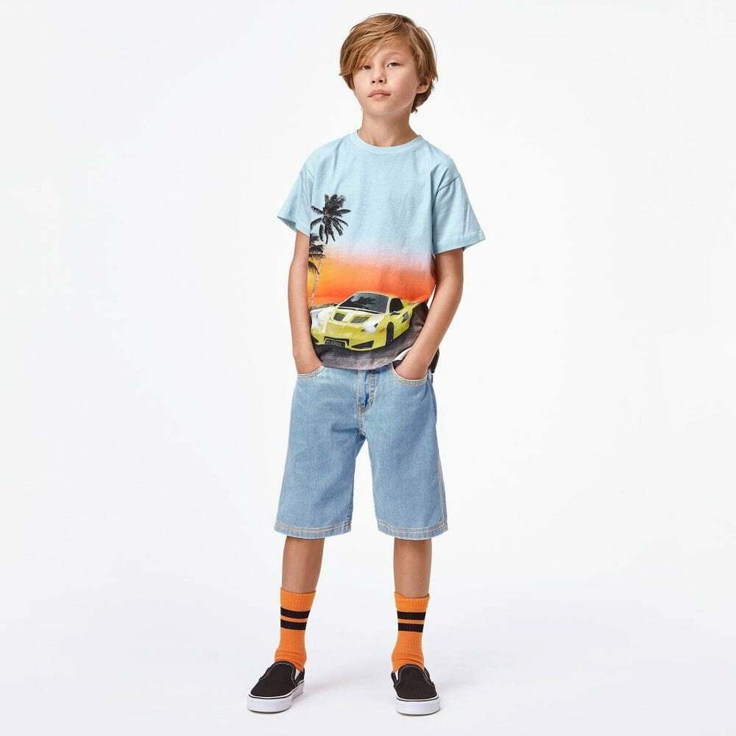 Boys Blue Car T-Shirt, 1, hi-res image number null