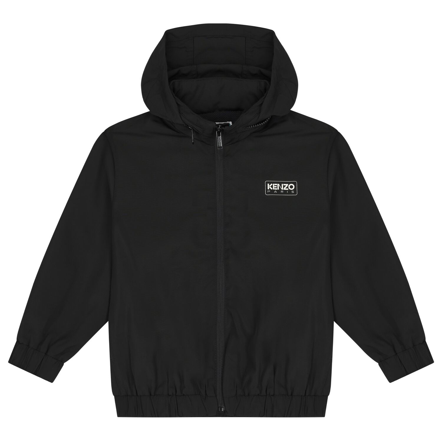 Black Logo Hooded Jacket, 1, hi-res image number null