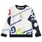 Boys Multi-Coloured Logo Sweatshirt, 2, hi-res