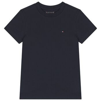 تيشيرت اولاد بالشعار باللون الكحلى 