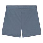 Younger Boys Blue Logo Cotton Shorts Set, 1, hi-res