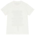 تيشيرت بالشعار باللون العاجى, 1, hi-res