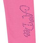 Girls White & Pink Hooded Leggings Set, 1, hi-res