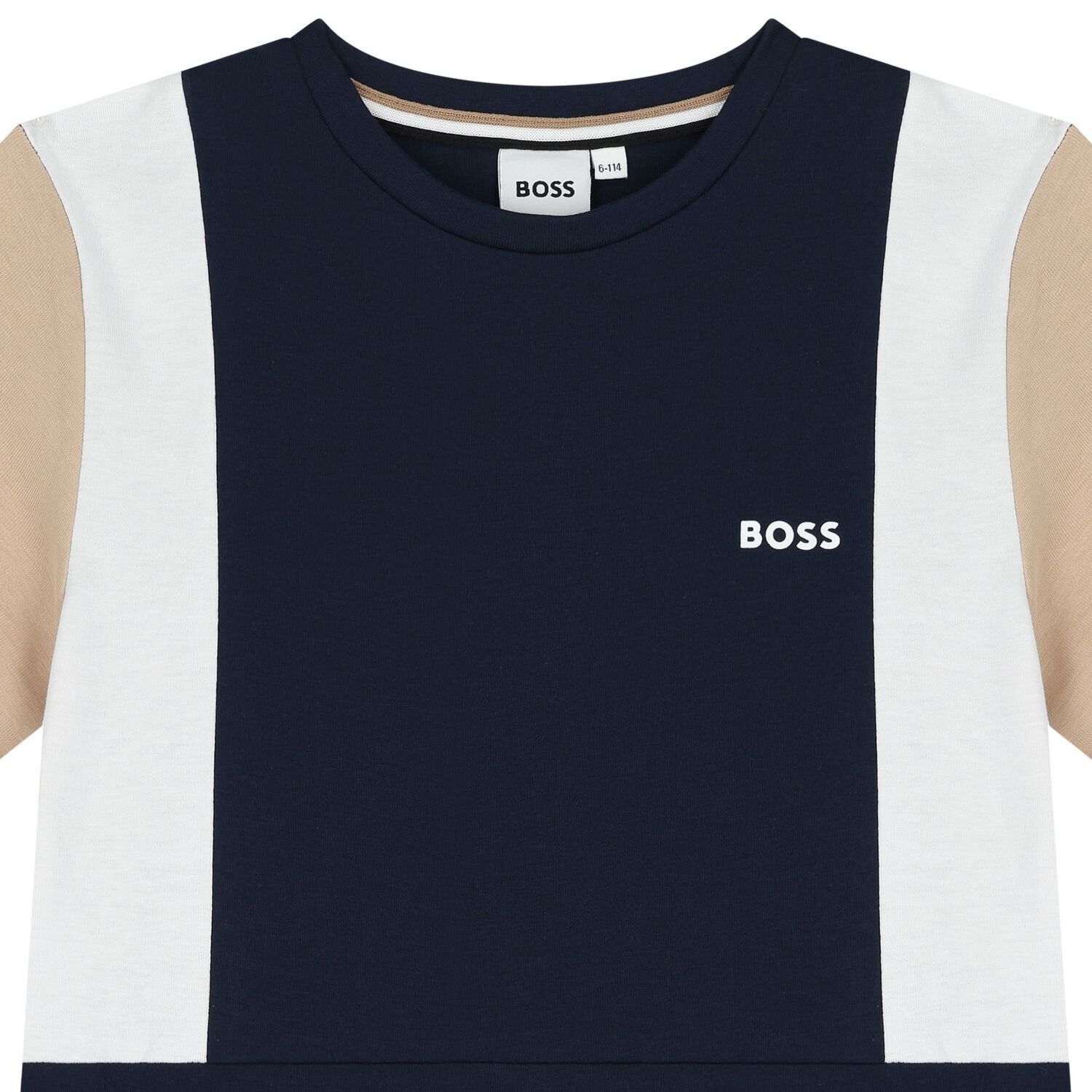 Boys Navy Blue Logo T-Shirt, 2, hi-res