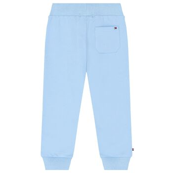 Younger Boys Blue Logo Joggers