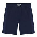 Boys Ivory & Navy Crocodile Shorts Set, 1, hi-res