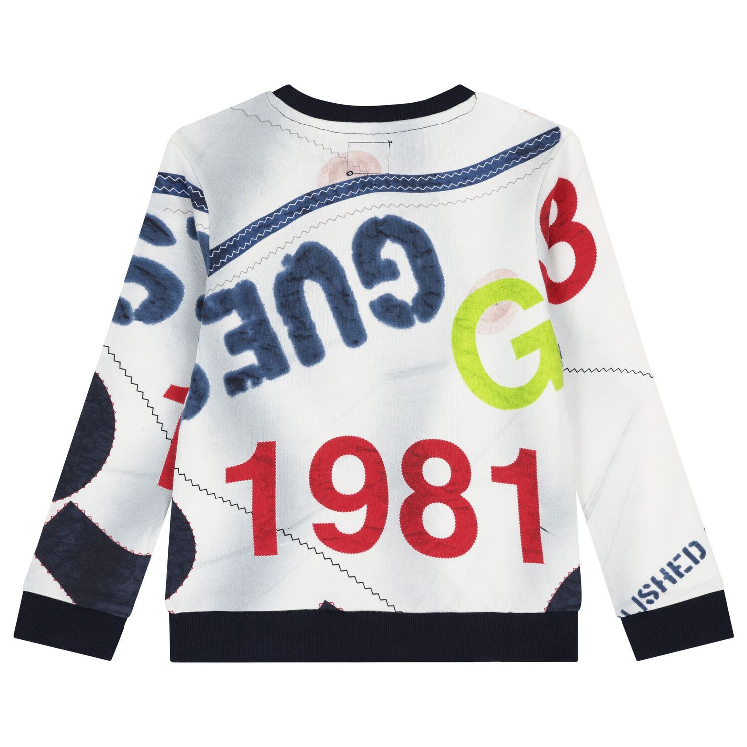 Boys Multi-Coloured Logo Sweatshirt, 2, hi-res image number null