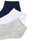 Boys Navy, White & Grey Socks (3 Pair), 1, hi-res