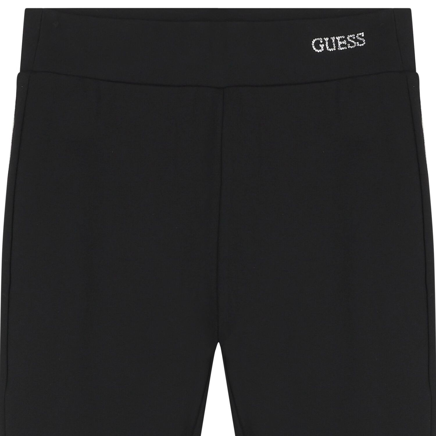 Girls Black Flared Leggings, 1, hi-res
