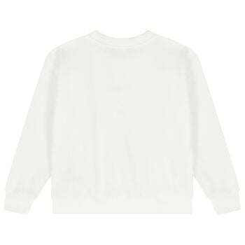 Boys White Polo Bear Sweatshirt