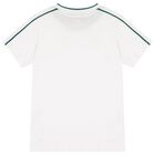 Boys White Logo T-Shirt, 1, hi-res