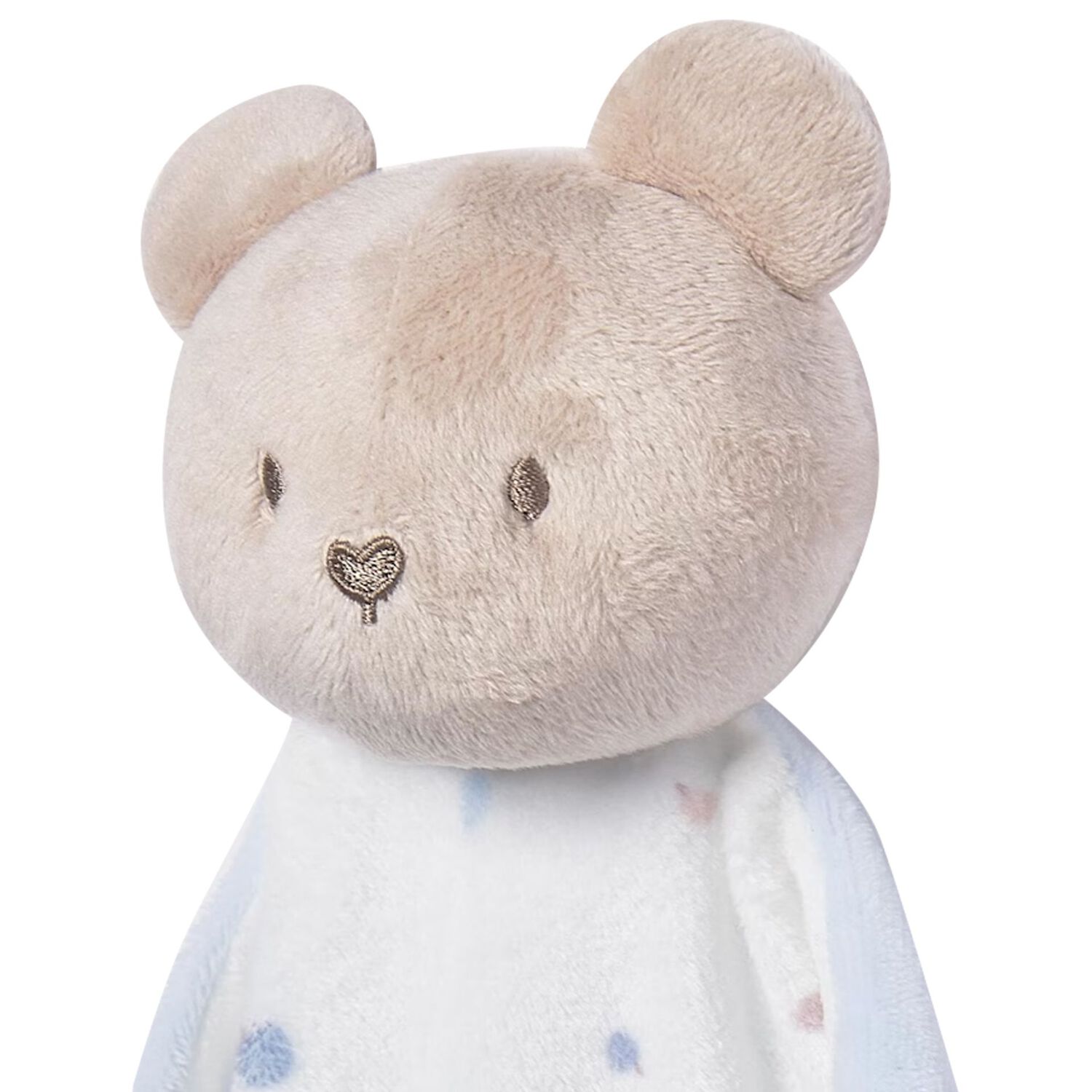 Baby Boys Beige & Blue Doudou Comforter, 2, hi-res