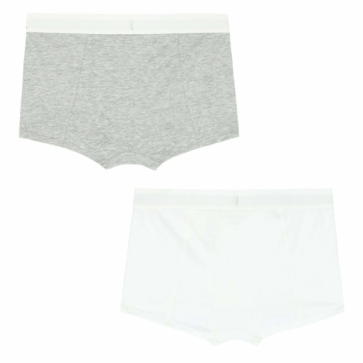 Boys White & Grey Boxer Shorts ( 2-Pack ), 1, hi-res