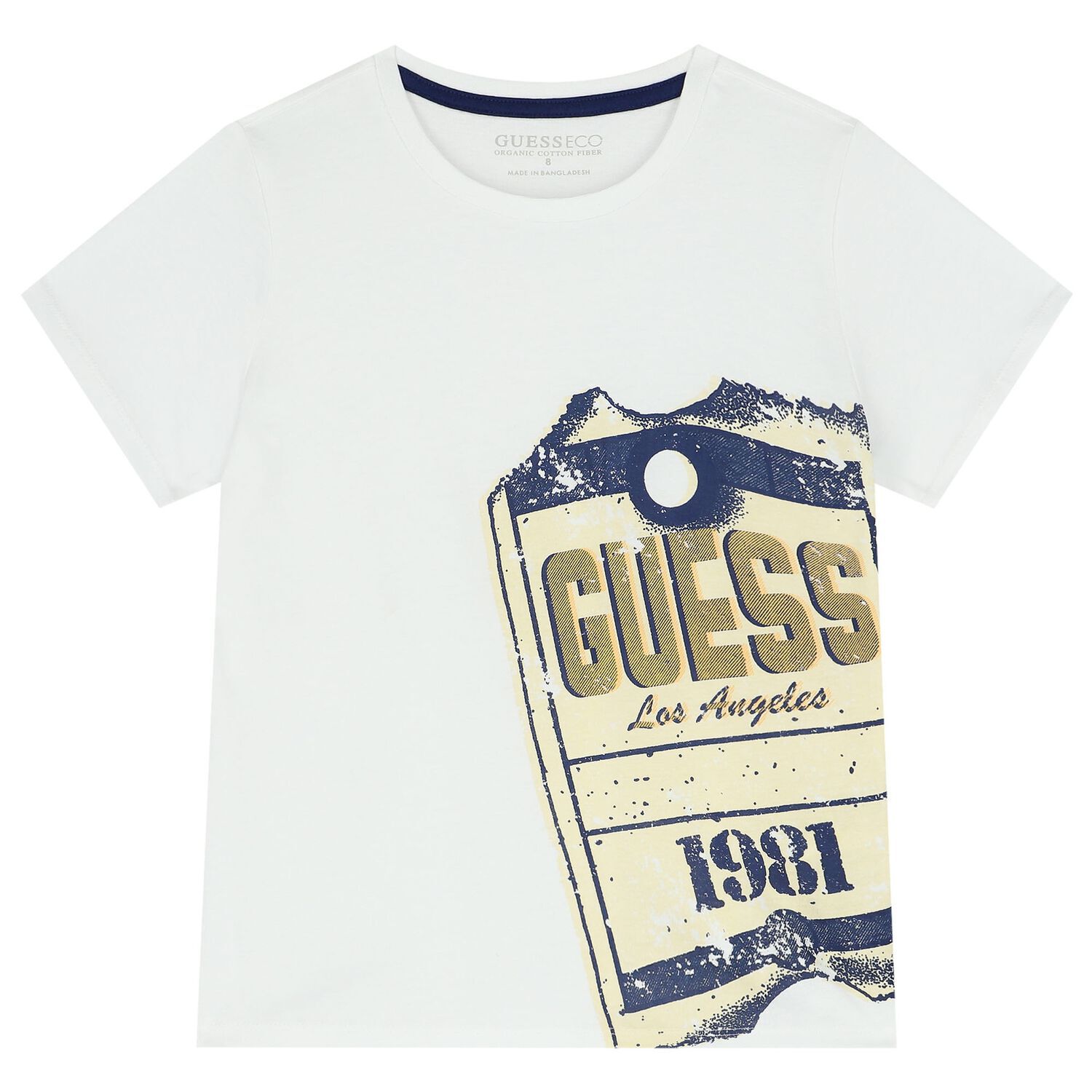 Boys White Logo T-Shirt, 1, hi-res