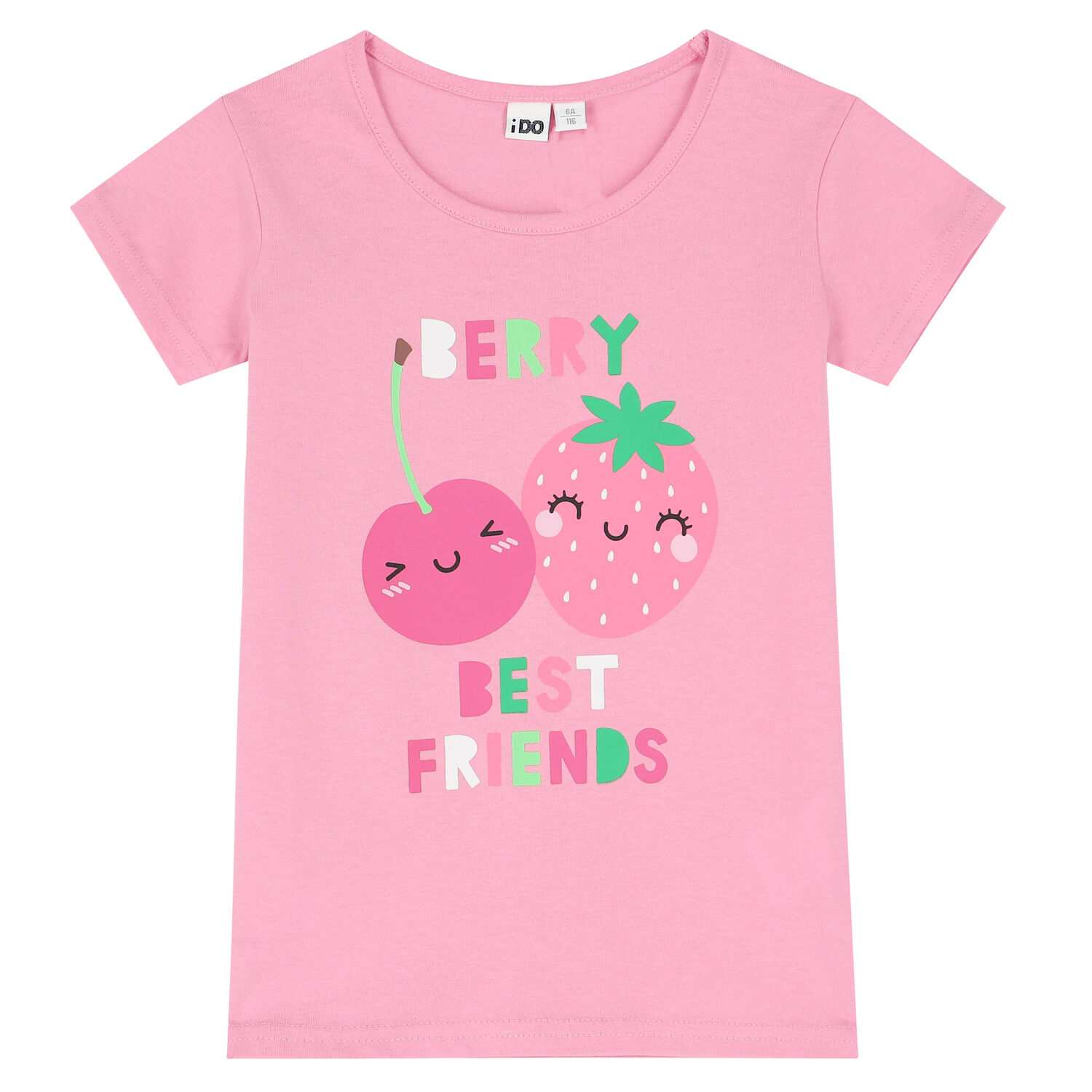 طقم شورت باللون الوردي للبنات, 1, hi-res