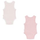 Baby Girls Pink & White Bodysuits ( 2-Pack ), 2, hi-res