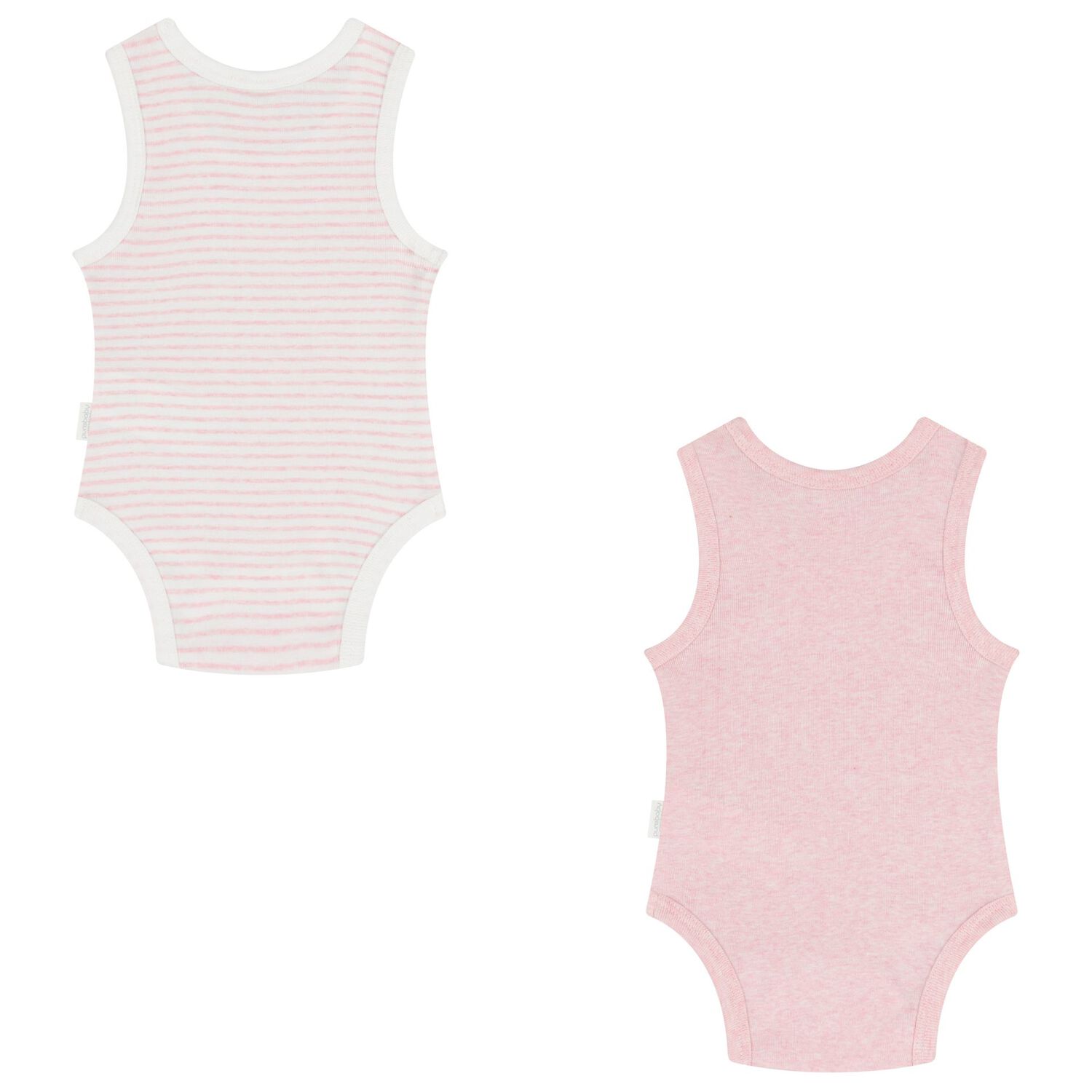 Baby Girls Pink & White Bodysuits ( 2-Pack ), 2, hi-res image number null