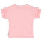 Younger Girls Pink & Gold Logo Heart T-Shirt, 2, hi-res