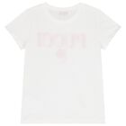 تي شيرت باللون  أبيض بشعار بيشي للبنات, 1, hi-res