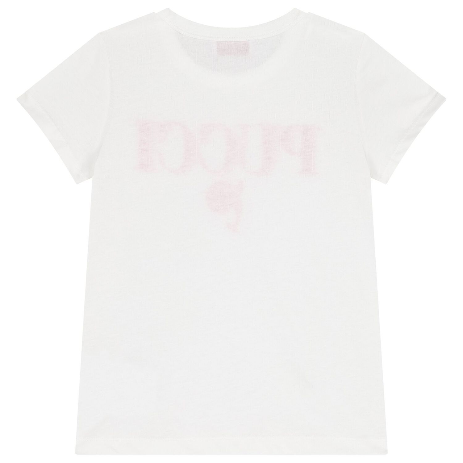 تي شيرت باللون  أبيض بشعار بيشي للبنات, 1, hi-res