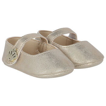 Baby Girls Gold Pre Walker Shoes