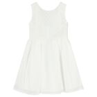 Girls White Lace Dress, 1, hi-res