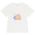 Girls White Logo & Bug T-Shirt, 1, hi-res