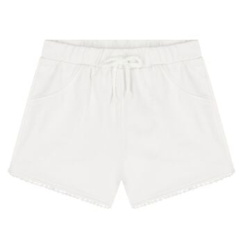 Younger Girls White Shorts