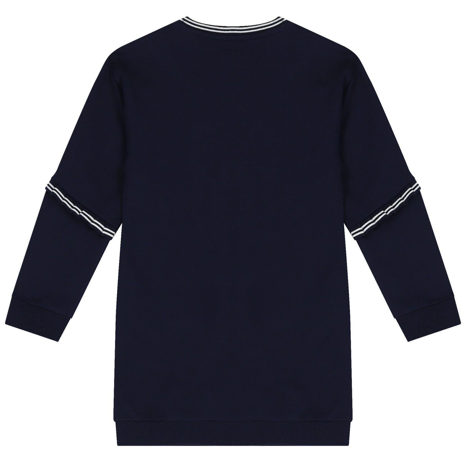 فستان بنات بالشعار باللون الكحلي, 1, hi-res image number null