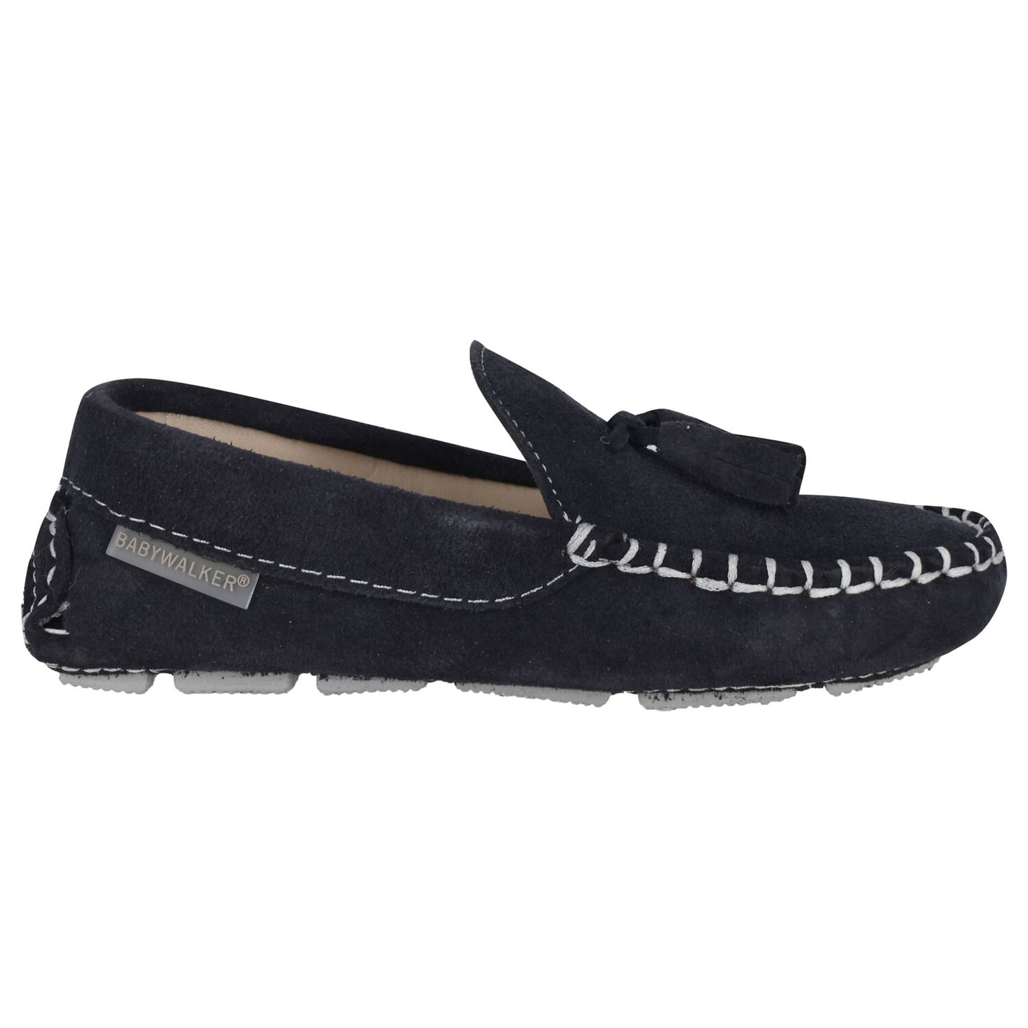 Boys Navy Suede Shoes, 1, hi-res