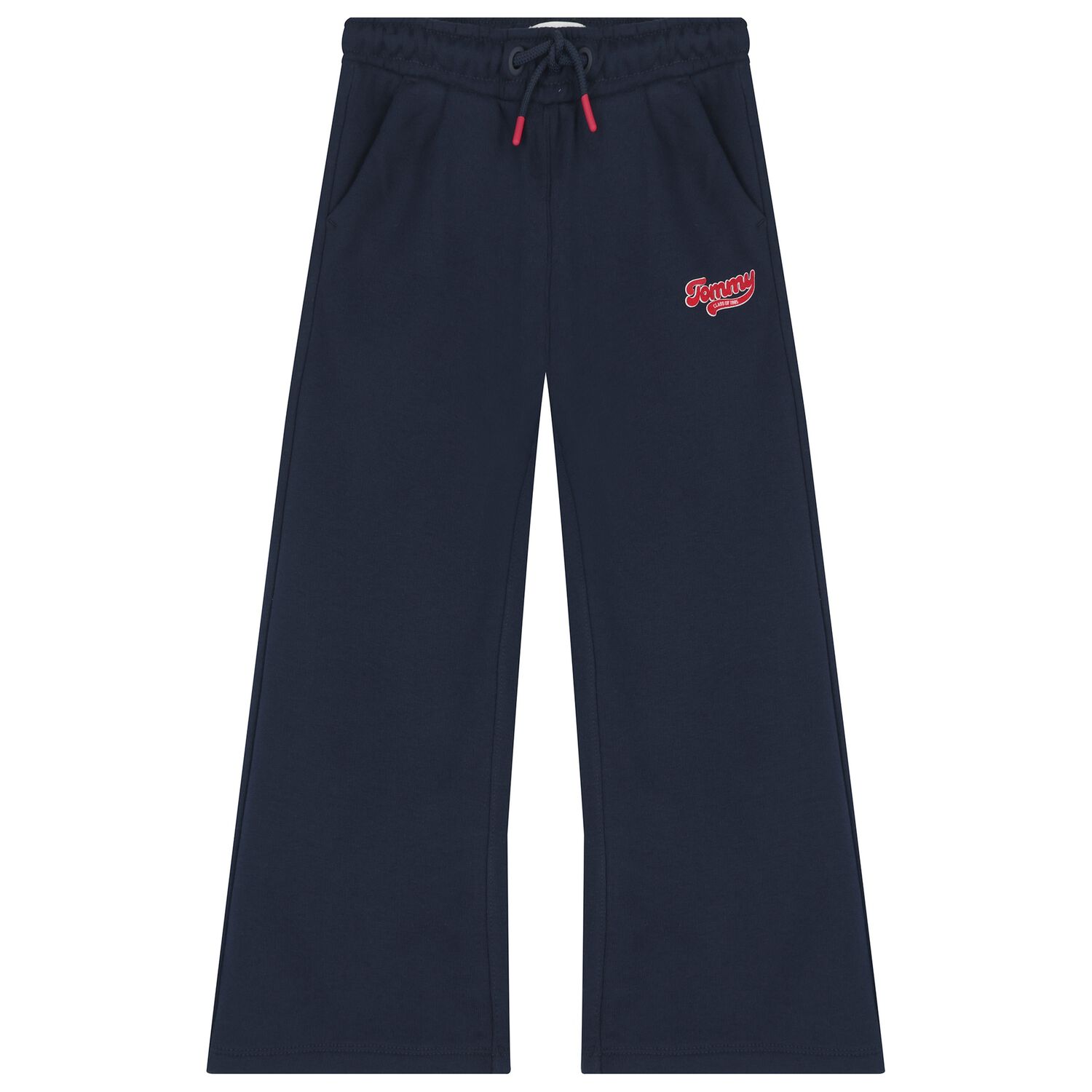 بنطلون رياضى للبنات بالشعار باللون الكحلى , 1, hi-res