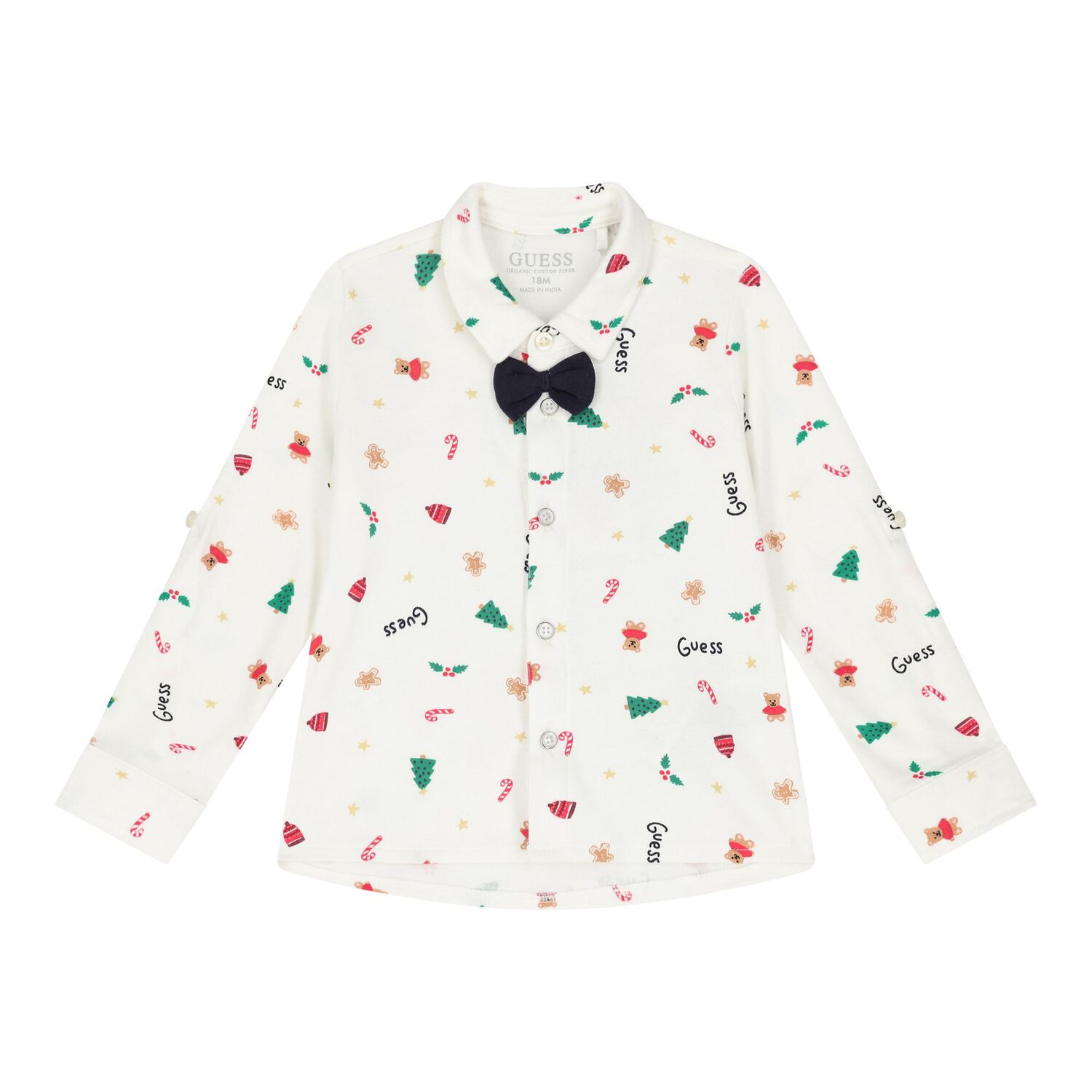 Baby Boys Ivory & Red Festive Trousers Set, 1, hi-res