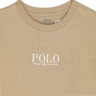Boys Beige Logo T-Shirt, 1, hi-res
