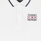 Boys White Logo Embroidery Polo Shirt, 2, hi-res