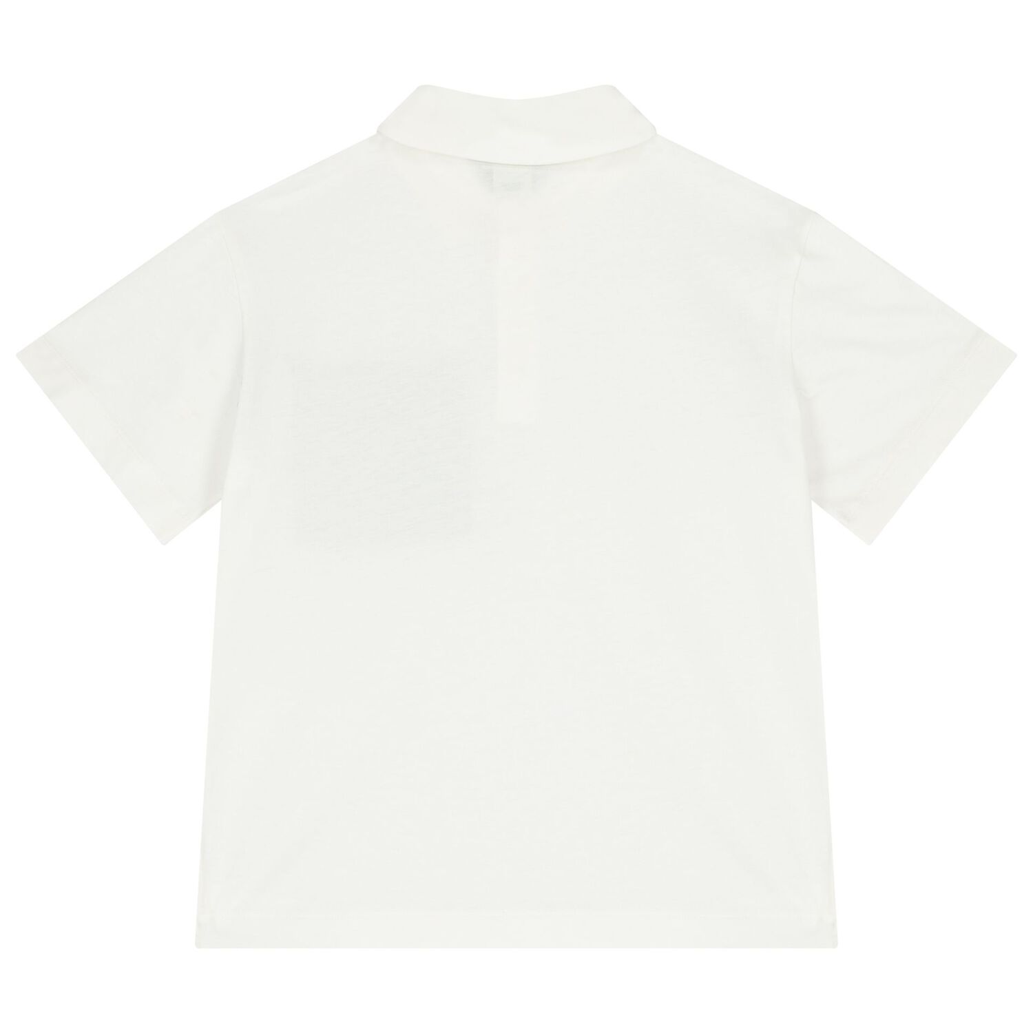 تيشيرت بولو أولاد بالشعار باللون العاجى, 1, hi-res image number null