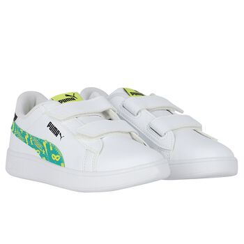 حذاء رياضي أولاد سماش 3.0 باللون الأبيض
