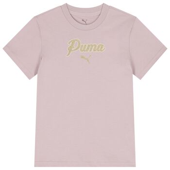 Girls Pink Logo T-Shirt