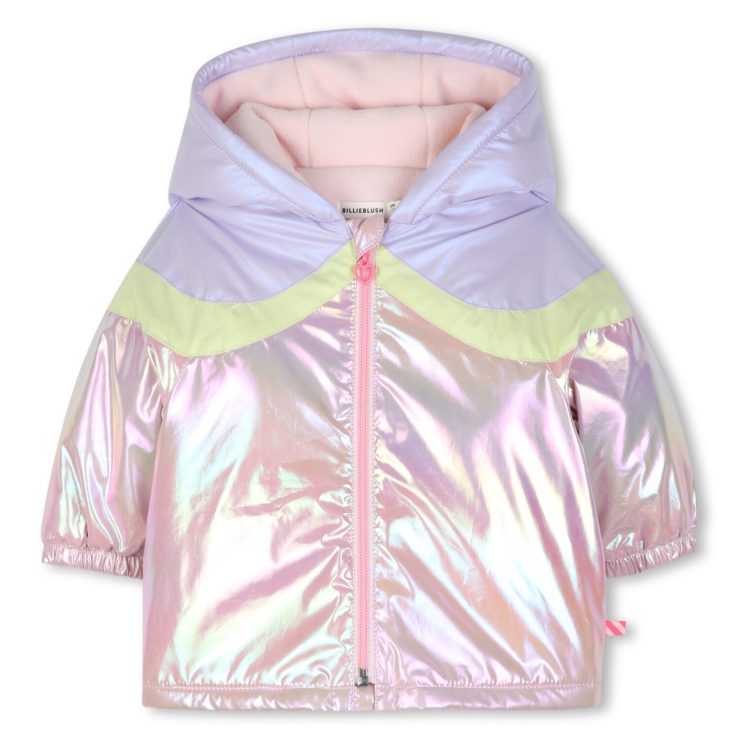 Younger Girls Lilac & Iridescent Pink Jacket, 1, hi-res